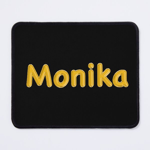 Item preview, Golden Balloon Monika Name Label - (Black) designed and sold by NormadWorld.