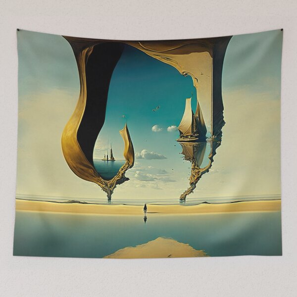 Item preview, [AI Art] Distant escape, inspired by the works of a surrealist master designed and sold by Sissle.