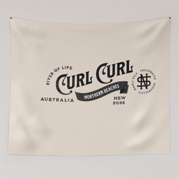 Item preview, Curly Curl Curl - Northern Beaches designed and sold by Corinne Alexa Jackson.