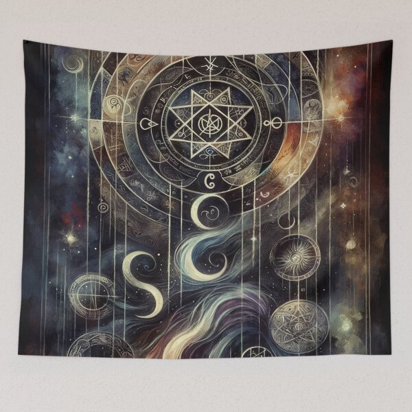 Item preview, Unique Cabalistic and Zodiac Themed Artwork designed and sold by glowarya.
