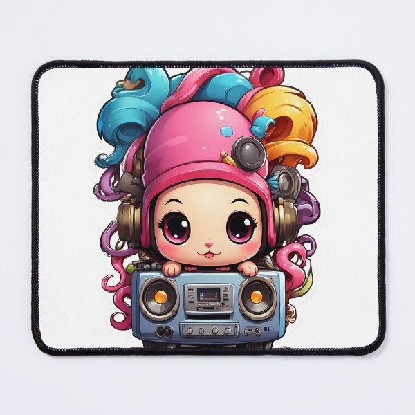 Item preview, Cartoon artistic image of female dj designed and sold by wplamkung.