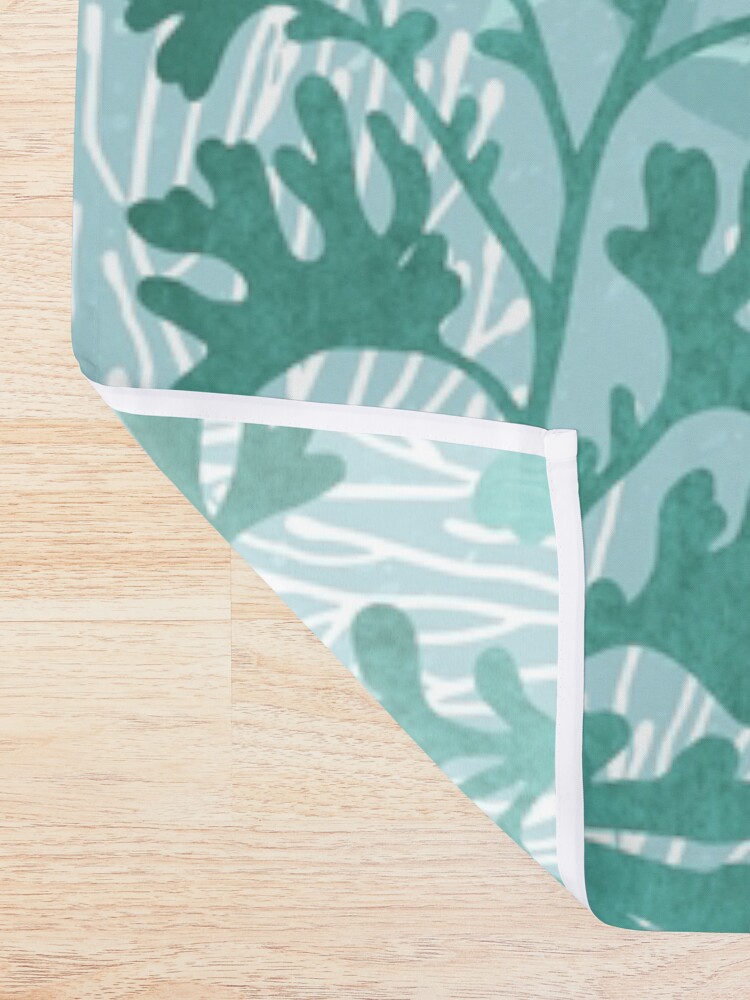 Alternate view of Undersea (Mint Remix) Shower Curtain