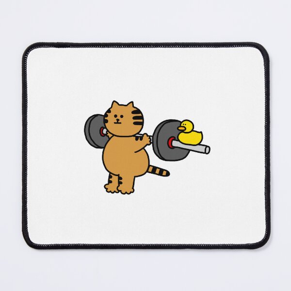 Item preview, a Cat doing Squat with a Duck designed and sold by superbaechoo.