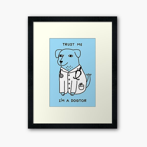 Dogtor Impression encadrée