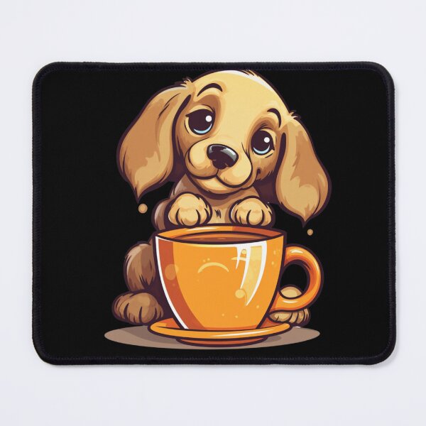 Item preview, My Cute Dog Drinks Coffee. Nice Gift For Lovers Of Coffee And Dogs. designed and sold by LuNkyRose.