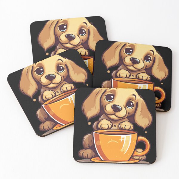 Item preview, My Cute Dog Drinks Coffee. Nice Gift For Lovers Of Coffee And Dogs. designed and sold by LuNkyRose.