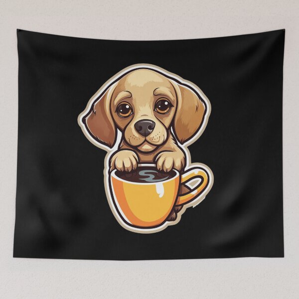 Item preview, My Dog Drinks Coffee. Nice Gift For Lovers Of Coffee And Dogs. designed and sold by LuNkyRose.