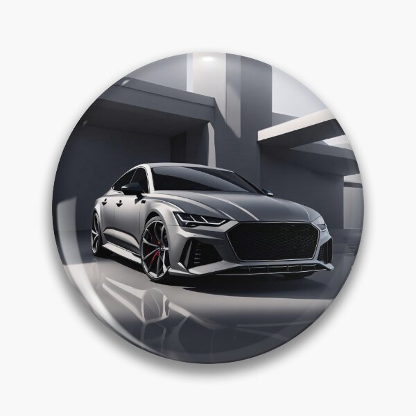 Item preview, Audi S7 Silver front view poster design designed and sold by Salimgor Hangaround Music.