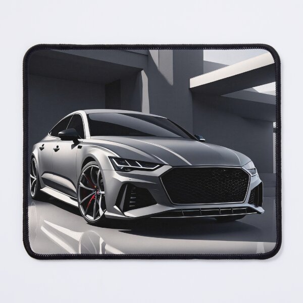 Item preview, Audi S7 Silver front view poster design designed and sold by Salimgor Hangaround Music.