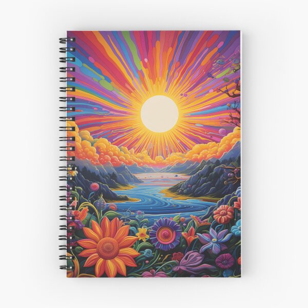 Item preview, Psychedelic Trippy Hippy Colorful Illustration Art designed and sold by GrinGalore.