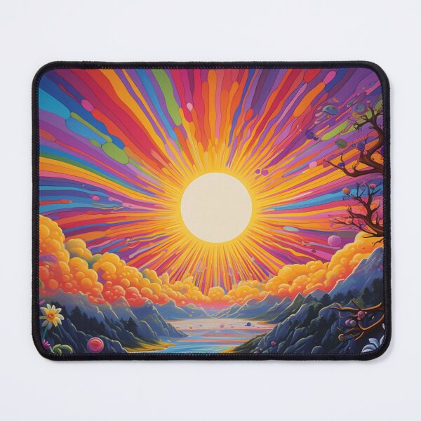 Item preview, Psychedelic Trippy Hippy Colorful Illustration Art designed and sold by GrinGalore.