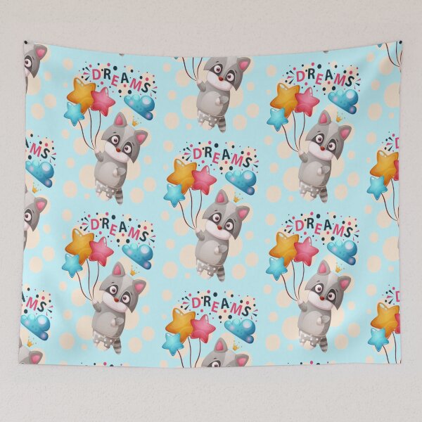 Item preview, Cartoon Cat Dreams Adorable Balloon Stars  designed and sold by dimaxstore.