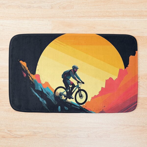 Item preview, Mountain bikers, mountain biking, mountain bikes for cool men designed and sold by WallGemsArt.