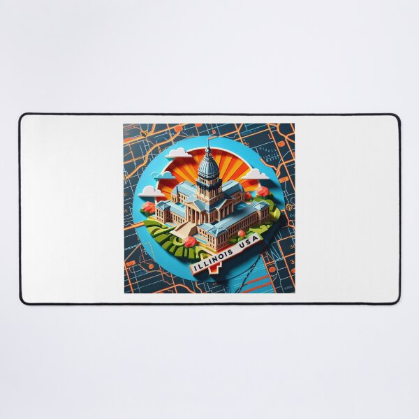 Item preview, ILLINOIS State in USA designed and sold by primtawan.