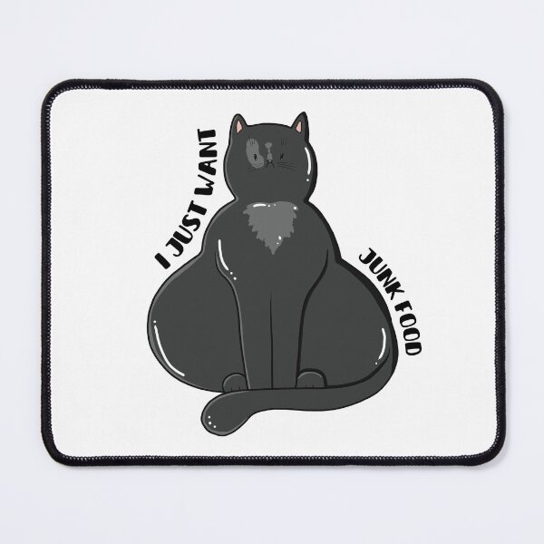 Item preview, Cat Just Wants Junk Food designed and sold by Julia Sol.