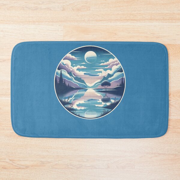 Item preview, Serene Reflections: A Tranquil Lakeside at Dusk designed and sold by ChromaticBlend.