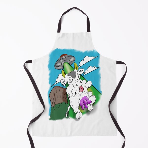 Item preview, Cow abducted by a flying saucer designed and sold by SilentlyRob668.