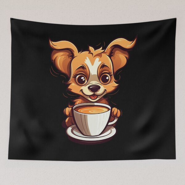 Item preview, My Dog Drinks Coffee. Nice Gift For Lovers Of Coffee And Dogs. designed and sold by LuNkyRose.