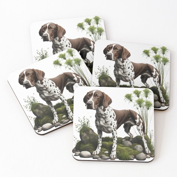 Item preview, Beautiful Liver and White patched ticked German Shorthaired Pointer designed and sold by Kaleddis.