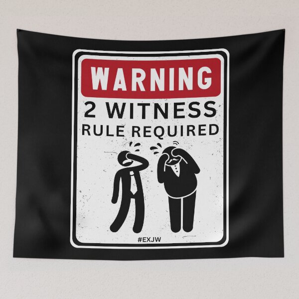 Item preview, Ex JW Warning 2 Witness Rule designed and sold by RakelMacc.