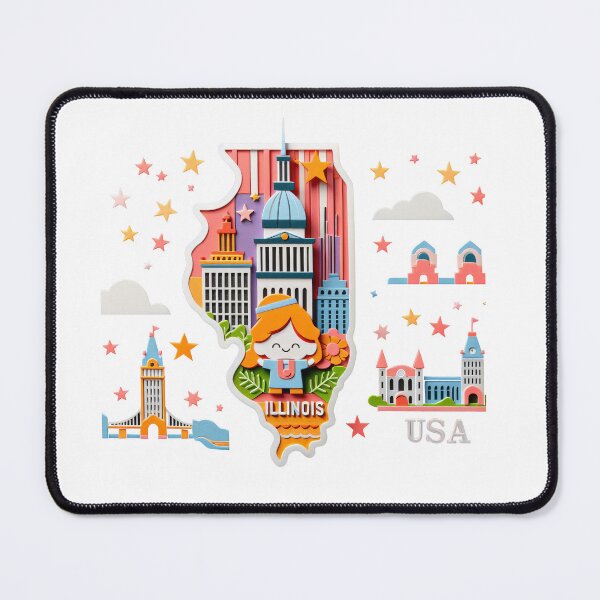 Item preview, ILLINOIS State in USA designed and sold by primtawan.