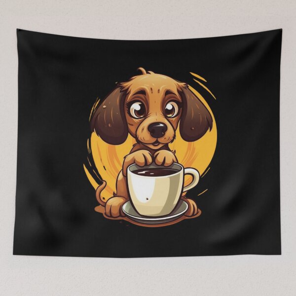 Item preview, My Nice Dog Drinks Coffee. Nice Gift For Lovers Of Coffee And Dogs. designed and sold by LuNkyRose.