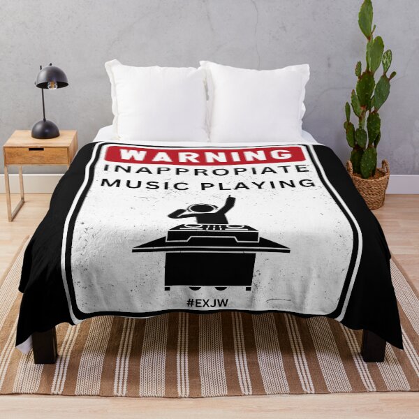 Item preview, Ex JW Warning Inappropiate Music Playing designed and sold by RakelMacc.