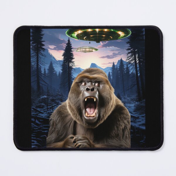 Item preview, Gorilla Selfie with UFOs designed and sold by Master-Print.