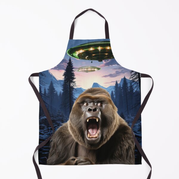 Item preview, Gorilla Selfie with UFOs designed and sold by Master-Print.