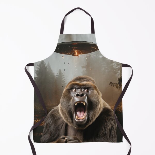 Item preview, Gorilla Selfie with UFOs designed and sold by Master-Print.