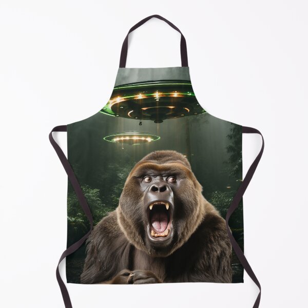 Item preview, Gorilla Selfie with UFOs designed and sold by Master-Print.