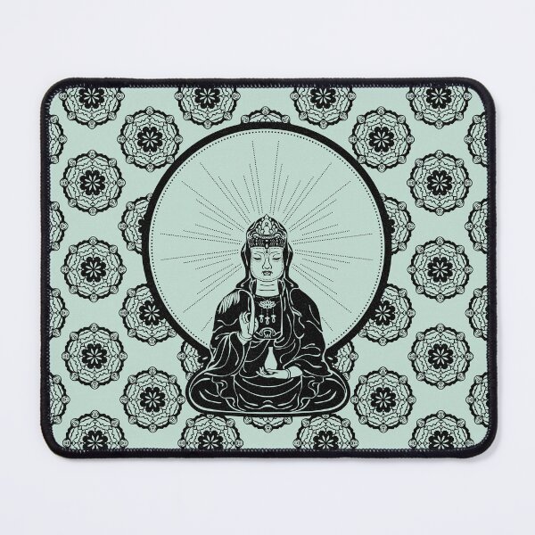 Item preview, Kuan Yin Sattva - Mint + Coal designed and sold by Irene Estelle.