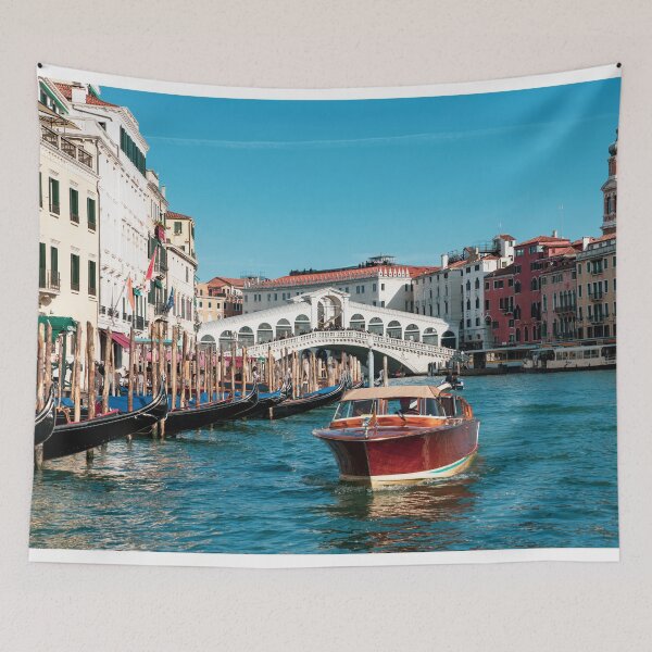 Item preview, Rialto Bridge water taxi  designed and sold by hawkie.