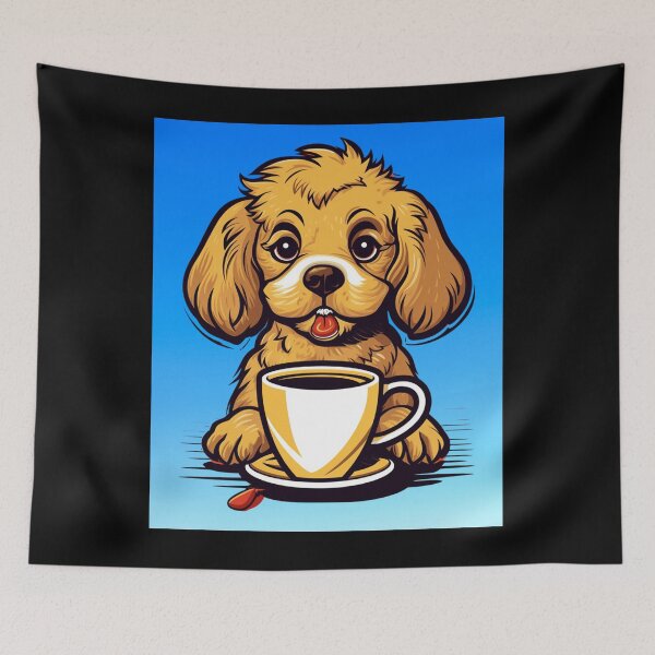Item preview, My Nice Dog Drinks Coffee. Nice Gift For Lovers Of Coffee And Dogs. designed and sold by LuNkyRose.