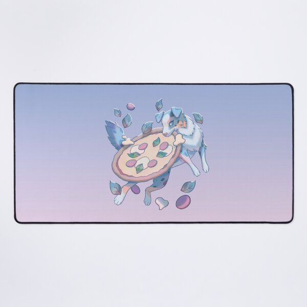 Item preview, An Australian Shepherd Playing With a Pizza designed and sold by kyriqin.