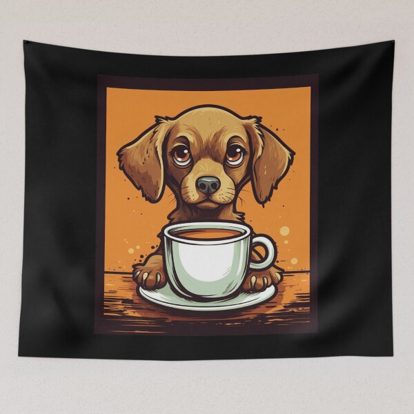 Item preview,  My Nice Dog Drinks Coffee. Nice Gift For Lovers Of Coffee And Dogs. designed and sold by LuNkyRose.