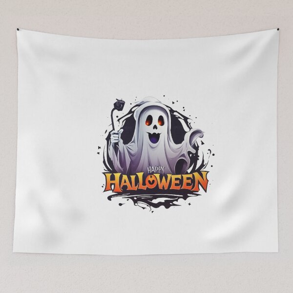 Item preview, Ephemeral Delights: Ghostly Halloween Charm designed and sold by Misterpng.