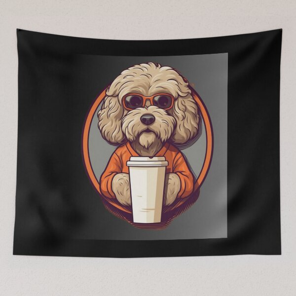 Item preview, My Nice Dog Drinks Coffee. Nice Gift For Lovers Of Coffee And Dogs. designed and sold by LuNkyRose.