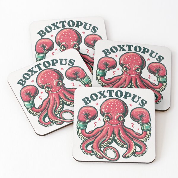 Item preview, Boxing Octopus Pun - Kawaii Squid Boxer designed and sold by BeansterNL.