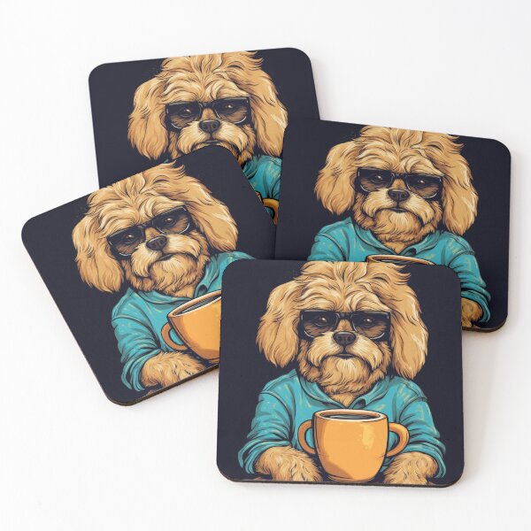 Item preview, My Cute Dog Drinks Coffee. Nice Gift For Lovers Of Coffee And Dogs. designed and sold by LuNkyRose.