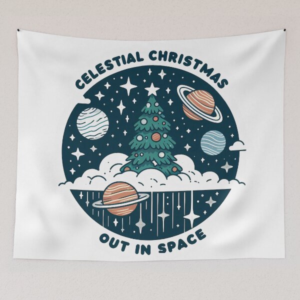 Item preview, Celestial Christmas: Out in Space designed and sold by STICKERSPRITZ.