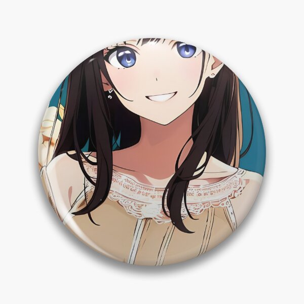 Item preview, Aesthetic Anime Girl with Flowers designed and sold by JohnTitor2023.