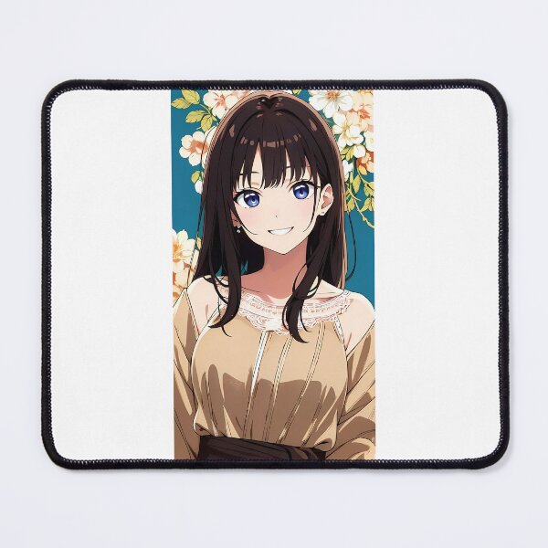 Item preview, Aesthetic Anime Girl with Flowers designed and sold by JohnTitor2023.