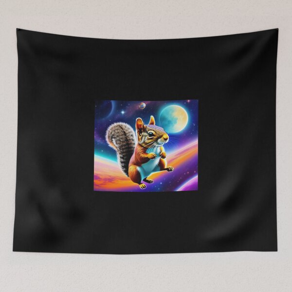 Item preview, Squirrel in space designed and sold by Flowerslaps.
