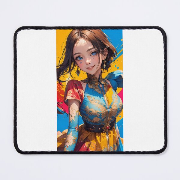 Item preview, Aesthetic Anime Girl in Colorful Dress designed and sold by JohnTitor2023.