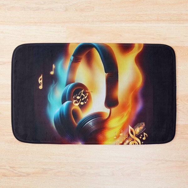 Item preview, Burning Headphones designed and sold by TakeThis4.