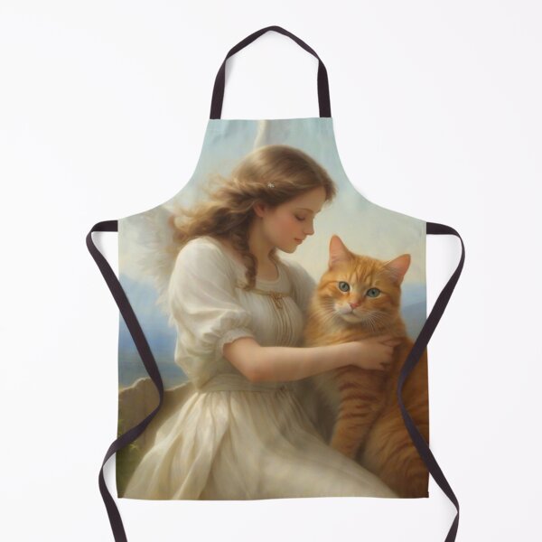 Item preview, Painting of an Angel taking care of an orange cat designed and sold by PawPawa.