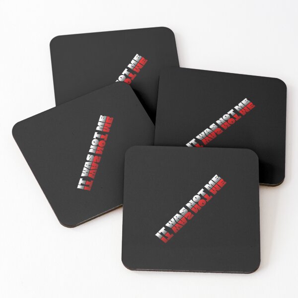 Item preview, The inscription IT WAS NOT ME in shades of white and red designed and sold by CoolVisionStd.