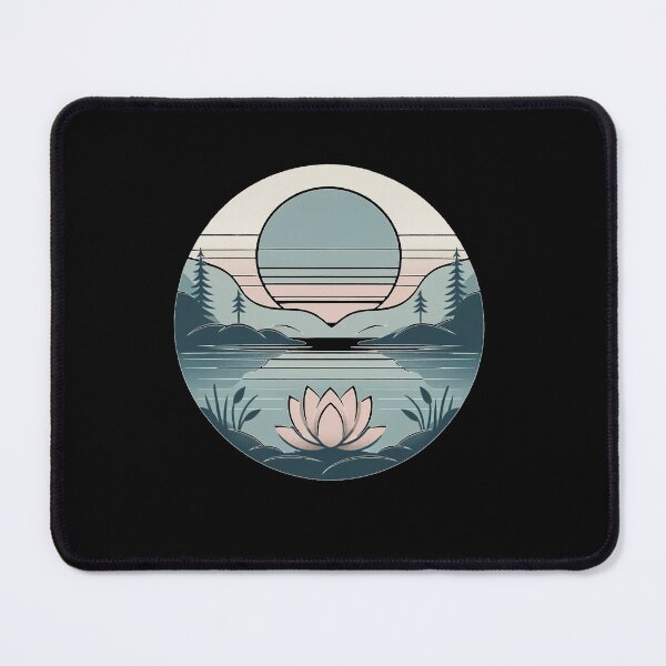 Item preview, Dawn Serenity: Pastel Lake with Lotus designed and sold by ChromaticBlend.