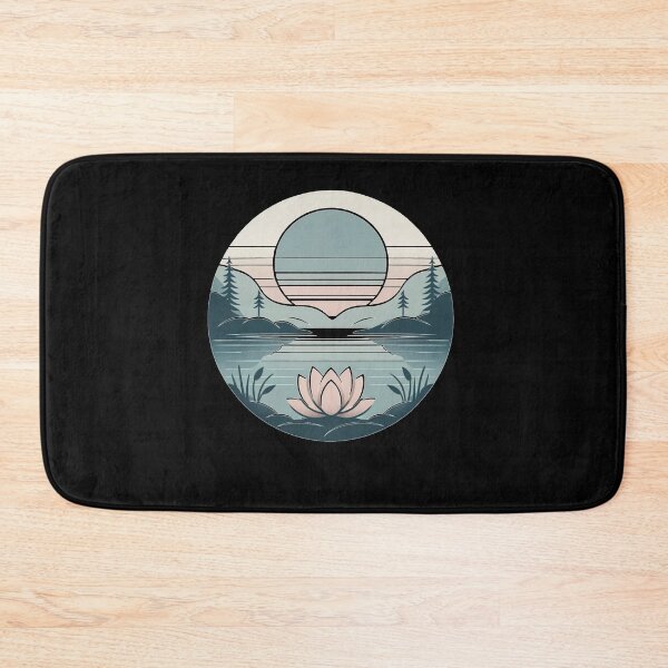 Item preview, Dawn Serenity: Pastel Lake with Lotus designed and sold by ChromaticBlend.